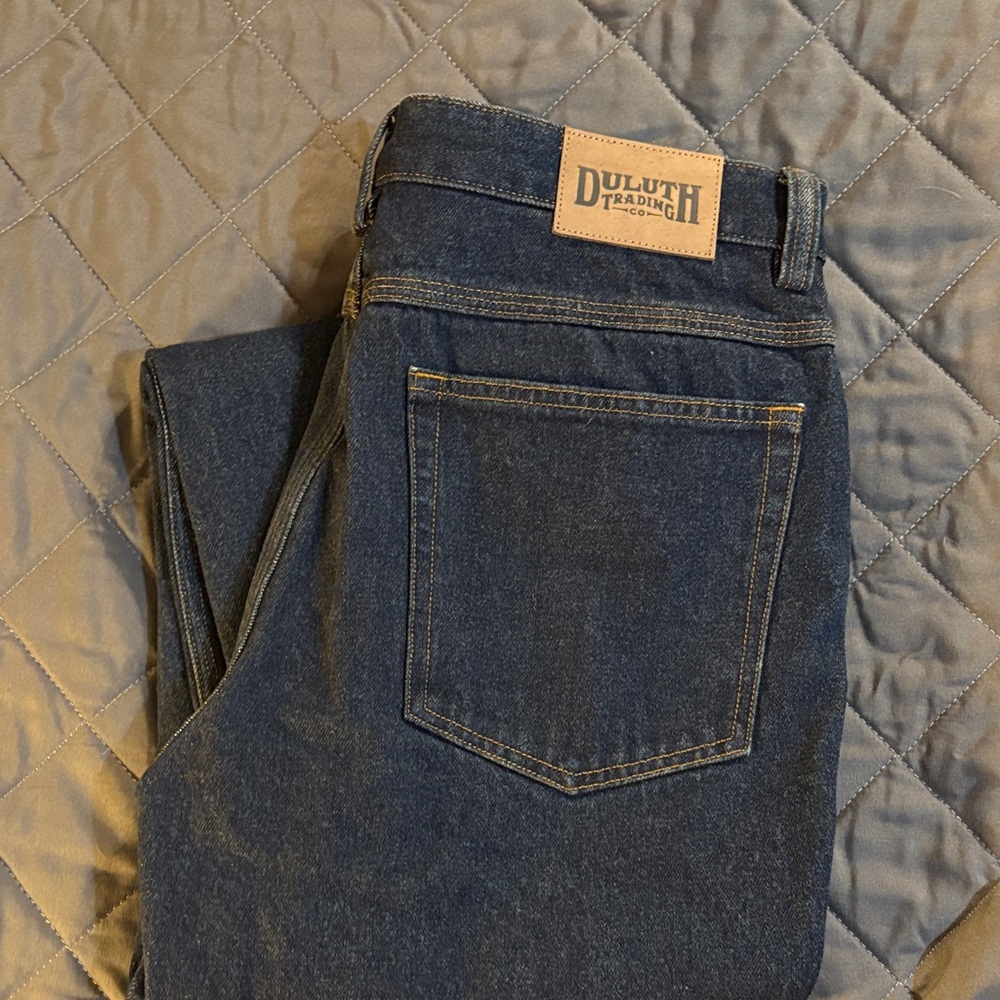 Men’s Duluth Trading Co Dark Blue Jeans - Brand New, no tags - Size  34/28